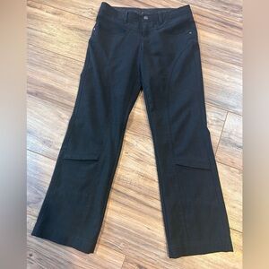 Athleta Canyon Casual Pants 2P Charcoal Gray Women Snap Waist Drawstring Hiking